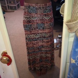 Long Tribal Skirt